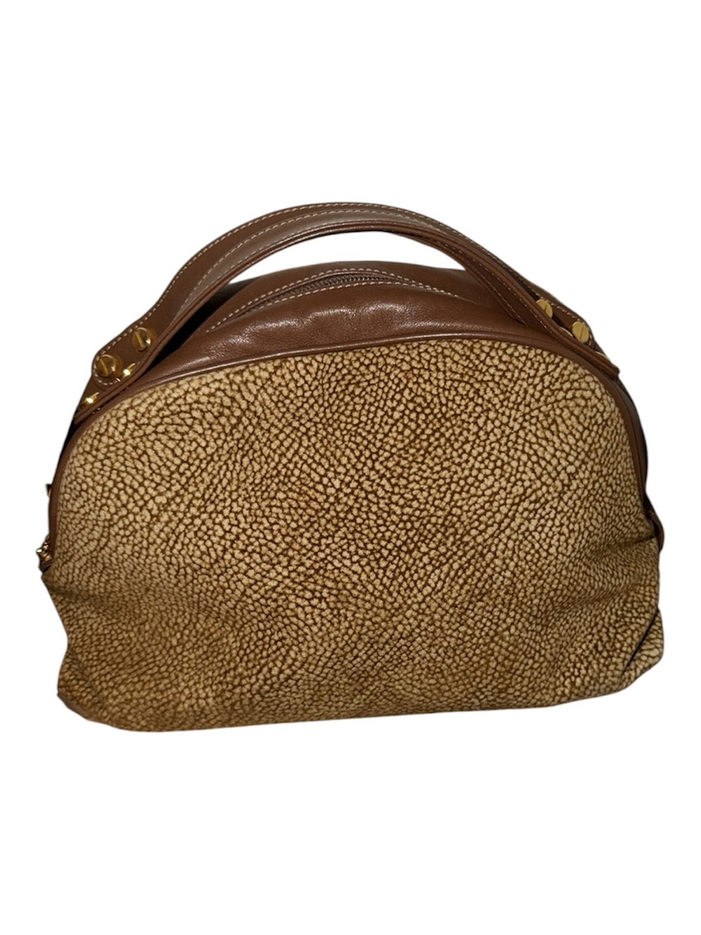 Vintage Borbonese Redwall Dome Tote